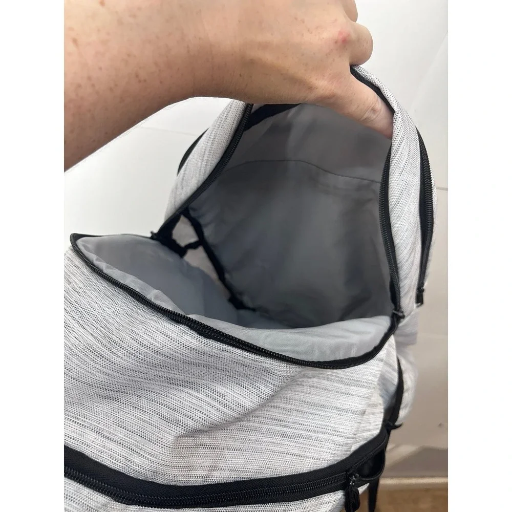 Adidas Prime 7 Backpack (17 inch) Light Gray & Black book bag